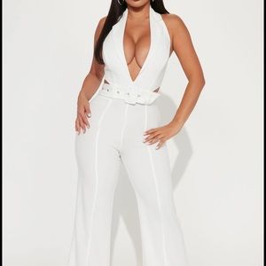 Fashion Nova White Jumpsuit